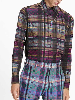 루이 비통 SS21 플로랄 체크 긴소매 셔츠 1A8PCC Shop 루이 비통 SS21 플로랄 체크 긴소매 셔츠 1A8PCC