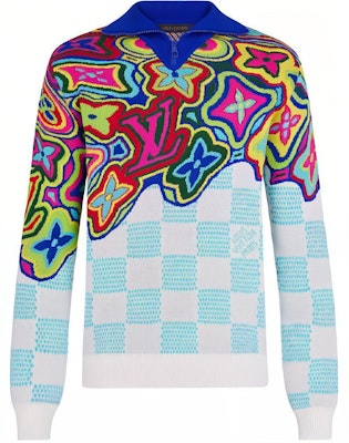 LOUIS VUITTON SS21 Suéter Multicolor con Logo y Cuello Tejido Por Completo 1A8P4K Order LOUIS VUITTON SS21 Suéter Multicolor con Logo y Cuello Tejido Por Completo 1A8P4K