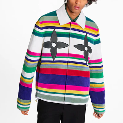 Louis Vuitton SS21 Jaket Beludru Garis Multicolor Motif Bunga 1A8PO9 Shop Louis Vuitton SS21 Jaket Beludru Garis Multicolor Motif Bunga 1A8PO9
