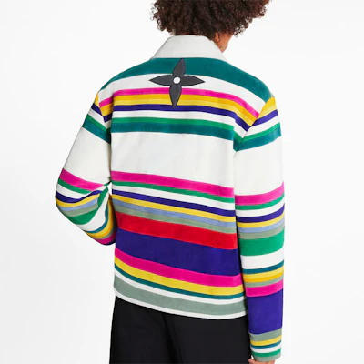 Louis Vuitton SS21 Jaket Beludru Garis Multicolor Motif Bunga 1A8PO9 Purchase Louis Vuitton SS21 Jaket Beludru Garis Multicolor Motif Bunga 1A8PO9