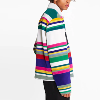Louis Vuitton SS21 Jaket Beludru Garis Multicolor Motif Bunga 1A8PO9 Details for Louis Vuitton SS21 Jaket Beludru Garis Multicolor Motif Bunga 1A8PO9
