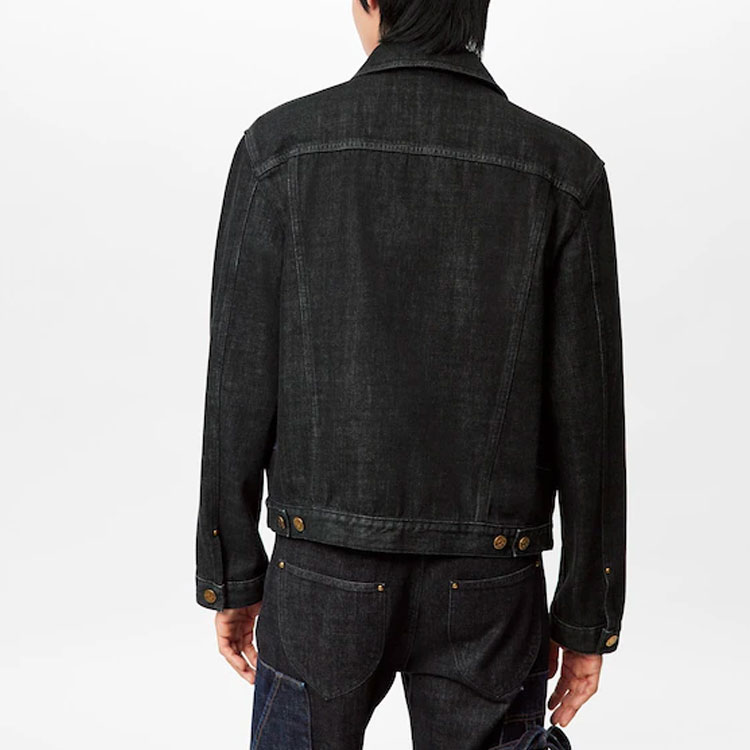 Details for 路易威登 SS22 黑色拼接蝴蝶结牛仔夹克 1AA4NT