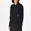 Shop Louis Vuitton SS22 Black Embroidered Logo Zip-Up Jacket 1A9GJ4