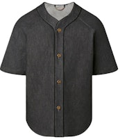 LOUIS VUITTON SS22 Black Solid Short-Sleeve Button-Up Shirt. 1A9GTK LOUIS VUITTON SS22 Black Solid Short-Sleeve Button-Up Shirt. 1A9GTK