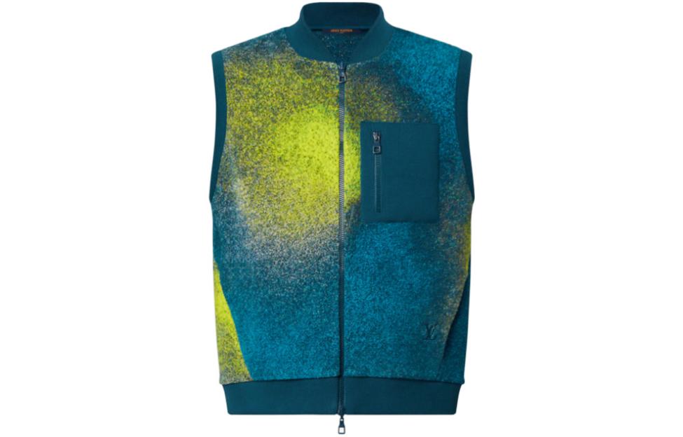 Order 루이 비통 SS22 자수 지퍼 포켓 베스트 블루 1AA4RV