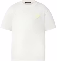 LOUIS VUITTON SS22 White Letter Embroidered Crewneck Tee Shirt. 1AA80H LOUIS VUITTON SS22 White Letter Embroidered Crewneck Tee Shirt. 1AA80H