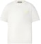 Buy LOUIS VUITTON SS22 白色刺繡字母圓領T恤 1AA80H