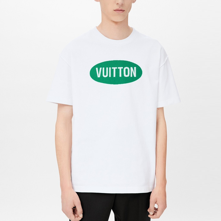 LOUIS VUITTON SS22  White Short-Sleeve T-Shirt with Letter Print Design 1A9V1B 圖 6