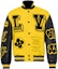 Buy Louis Vuitton SS22 Yellow Embroidered Logo Baseball Jacket. 1A9UIU