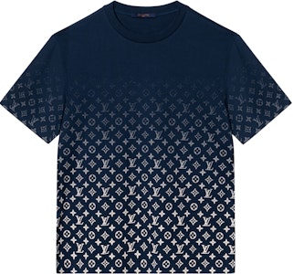 路易威登 SS22 藍色漸層花紋短袖男士T恤 1A9G6O Order 路易威登 SS22 藍色漸層花紋短袖男士T恤 1A9G6O