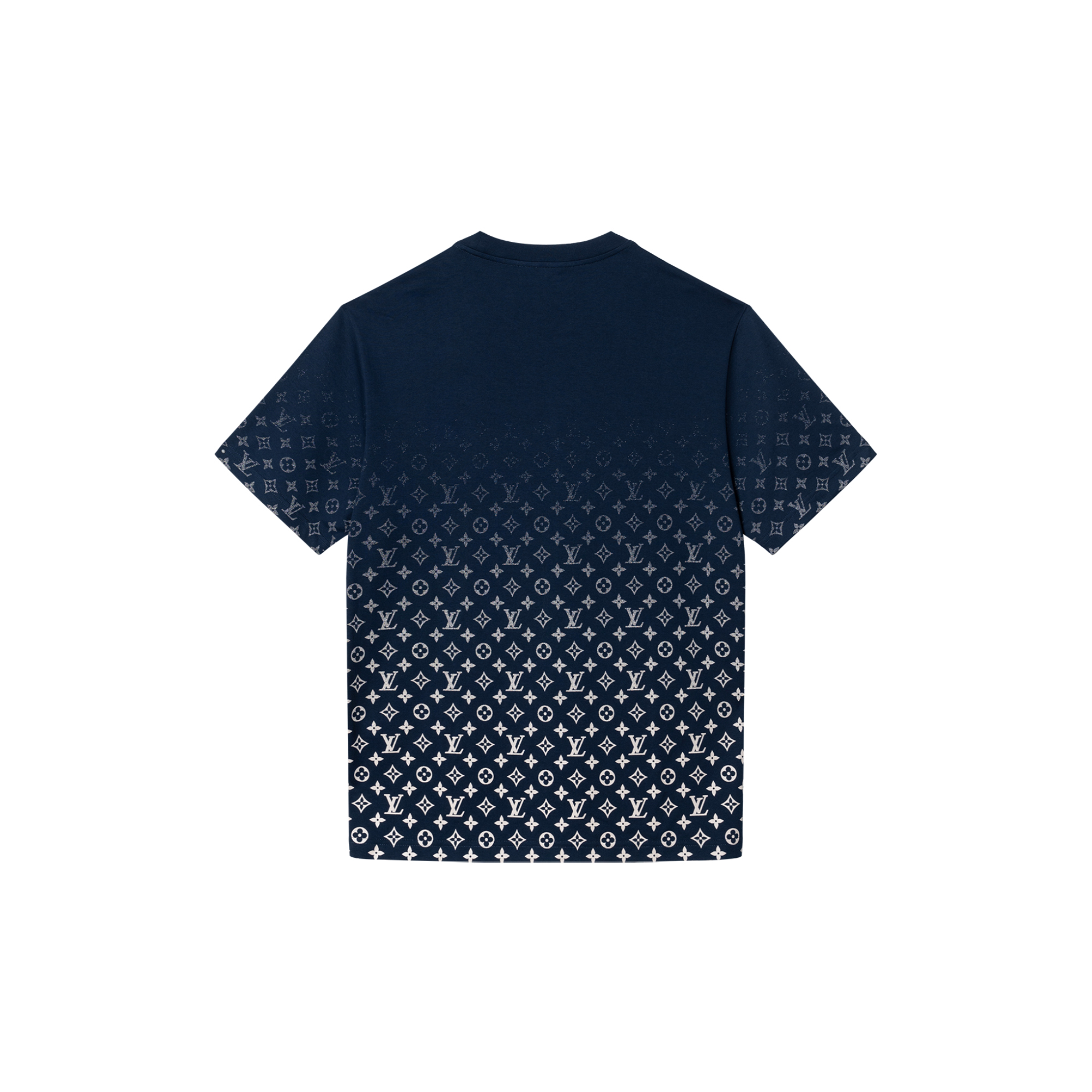 Lookbook 路易威登 SS22 藍色漸層花紋短袖男士T恤 1A9G6O