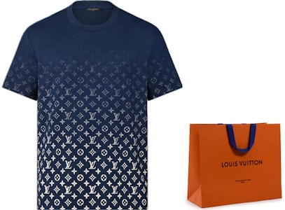 路易威登 SS22 藍色漸層花紋短袖男士T恤 1A9G6O Sizing 路易威登 SS22 藍色漸層花紋短袖男士T恤 1A9G6O
