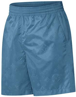 LOUIS VUITTON SS22 Celana Pendek Pria Logo Monogram Biru Pinggang Elastis. 1AA7WB Shop LOUIS VUITTON SS22 Celana Pendek Pria Logo Monogram Biru Pinggang Elastis. 1AA7WB