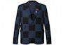 Order LOUIS VUITTON SS22 Checkered Badge Blazer Navy Blue 1A9K1P