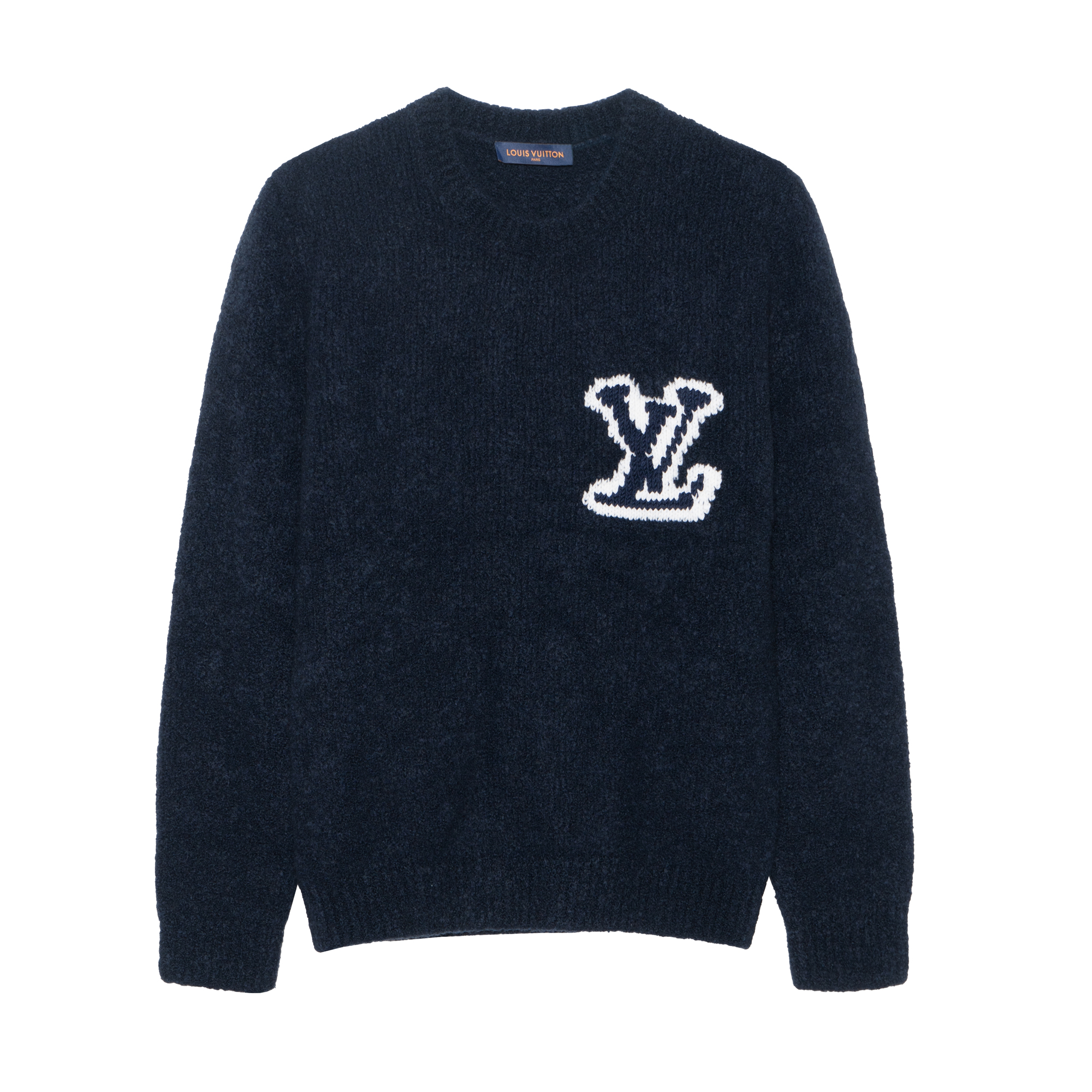 Order 路易威登 2022春夏经典海军蓝羊毛套头衫 圆领毛衣 1A96KK