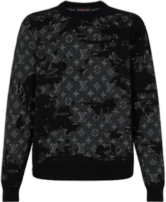LOUIS VUITTON SS22 Suéter Negro Cuello Redondo Logo Desgastado. 1A96JT Buy LOUIS VUITTON SS22 Suéter Negro Cuello Redondo Logo Desgastado. 1A96JT