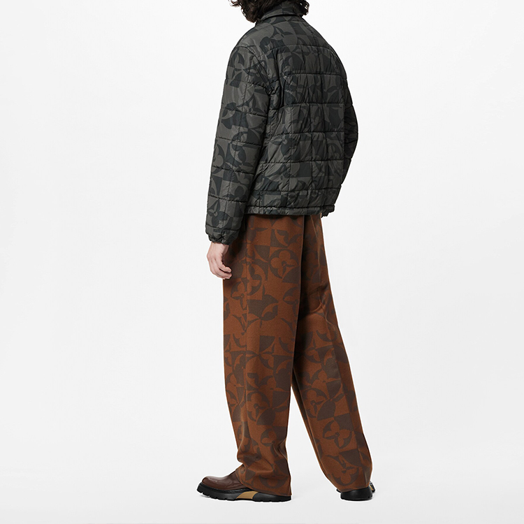 LOUIS VUITTON SS22 Floral Collar Jacket Coat  Charcoal Gray 1A9JZ0 圖 4