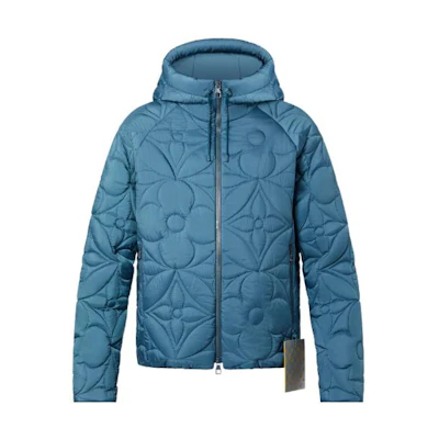 Louis Vuitton SS22 Floral Hooded Jacket Blue 1AA4IV