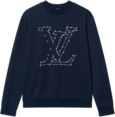 LOUIS VUITTON SS22 Gold Mine Logo Crewneck Sweatshirt Navy Unisex. 1A96KV Buy LOUIS VUITTON SS22 Gold Mine Logo Crewneck Sweatshirt Navy Unisex. 1A96KV