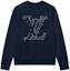 Buy LOUIS VUITTON SS22 Gold Mine Logo Crewneck Sweatshirt Navy Unisex. 1A96KV