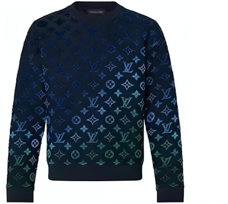 LOUIS VUITTON SS22 Gradient Monogram Crewneck Pullover Sweatshirt Biru 1A9GLF Buy LOUIS VUITTON SS22 Gradient Monogram Crewneck Pullover Sweatshirt Biru 1A9GLF