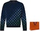 Cheap LOUIS VUITTON SS22 Gradient Monogram Crewneck Pullover Sweatshirt Biru 1A9GLF