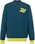 Order LOUIS VUITTON SS22 Sweater Lelaki Logo Hijau Crewneck Pullover. 1AA4RG