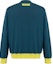 Lookbook LOUIS VUITTON SS22 Sweater Lelaki Logo Hijau Crewneck Pullover. 1AA4RG