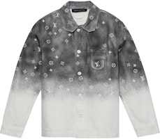 LOUIS VUITTON SS22 Grey Gradient Starry Denim Long Sleeve Shirt Menswear 1A96LE LOUIS VUITTON SS22 Grey Gradient Starry Denim Long Sleeve Shirt Menswear 1A96LE