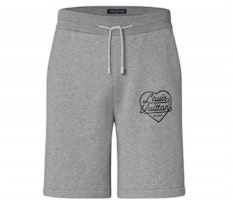 LOUIS VUITTON SS22 Grey Heart Monogram Print Loose Drawstring Shorts 1A9GMT LOUIS VUITTON SS22 Grey Heart Monogram Print Loose Drawstring Shorts 1A9GMT