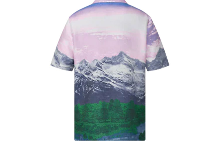 LOUIS VUITTON SS22 Landscape Print Relaxed Fit Short Sleeve Shirt Multicolor Men. 1A9TBC 圖 3