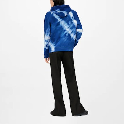 ルイ・ヴィトン SS22 ロゴ刺繍 タイダイパーカー ブルー 1A9SWS Shop ルイ・ヴィトン SS22 ロゴ刺繍 タイダイパーカー ブルー 1A9SWS