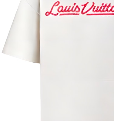 LOUIS VUITTON SS22 刺繡LOGO白色短袖T恤 1A9GMM Sizing LOUIS VUITTON SS22 刺繡LOGO白色短袖T恤 1A9GMM
