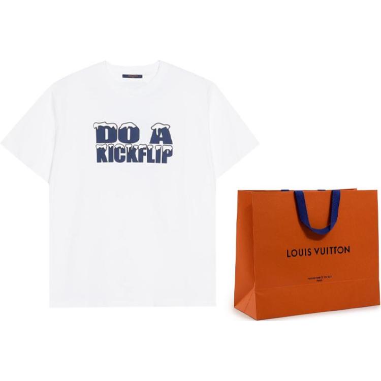 Louis Vuitton SS22 Logo Print Oversized Short Sleeve T-Shirt White 1A9TAN 圖 8