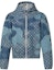 Order LOUIS VUITTON SS22 Monogram Denim Jacket Blue Distressed Patchwork Design 1A9K6B
