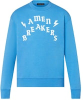 LOUIS VUITTON SS22 Monogram Print Pullover Sweatshirt Blue 1A9T67 LOUIS VUITTON SS22 Monogram Print Pullover Sweatshirt Blue 1A9T67