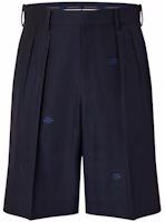 LOUIS VUITTON SS22 Navy Embroidered Logo Casual Shorts Mens. 1A9IRP LOUIS VUITTON SS22 Navy Embroidered Logo Casual Shorts Mens. 1A9IRP