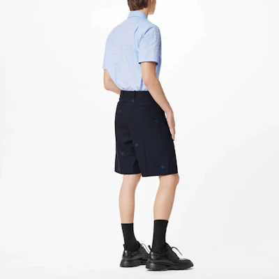 LOUIS VUITTON 2022春夏海軍藍繡標男士休閒短褲 1A9IRP Shop LOUIS VUITTON 2022春夏海軍藍繡標男士休閒短褲 1A9IRP