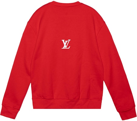 ルイ・ヴィトン SS22 レッド モノグラム クルーネック 長袖 スウェット メンズ 1A9T6K Lookbook ルイ・ヴィトン SS22 レッド モノグラム クルーネック 長袖 スウェット メンズ 1A9T6K