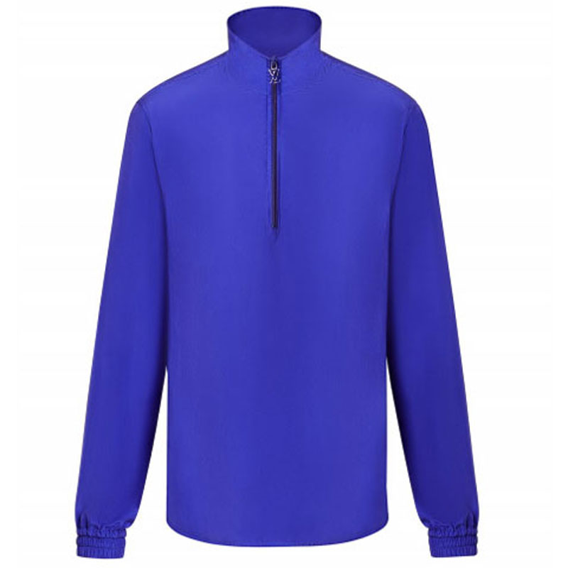 Louis Vuitton SS22 Solid Half-Zip Track Jacket Sweatshirt Blue 1A9T62