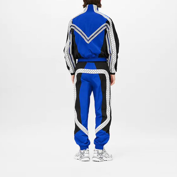 LOUIS VUITTON SS22 Striped High Neck Zip-Up Jacket Blue Mens. 1A9UG9 圖 6