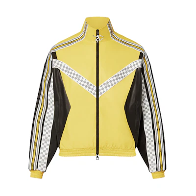 Louis Vuitton SS22 Striped Patchwork Checkered Jacket Yellow 1A9UI0