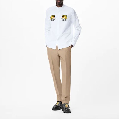 Camiseta de Manga Larga LOUIS VUITTON SS22 con Estampado de Tigre Blanco. 1A9GFN Shop Camiseta de Manga Larga LOUIS VUITTON SS22 con Estampado de Tigre Blanco. 1A9GFN