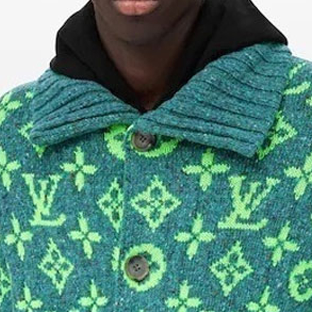 Details for 路易威登SS22虎年限量版男士绿色毛衣。 1A9T88