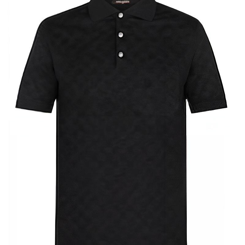 Details for LOUIS VUITTON SS23  Black Plain Casual Short Sleeve Polo Shirt. 1A04YK