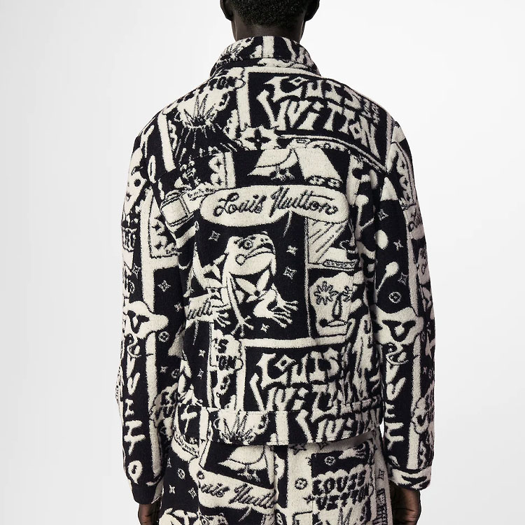 LOUIS VUITTON SS23  Black White Comic Print Jacket 1AB5DL 圖 5