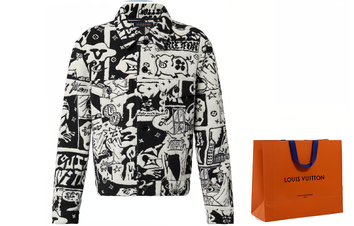 LOUIS VUITTON SS23  Black White Comic Print Jacket 1AB5DL 圖 8
