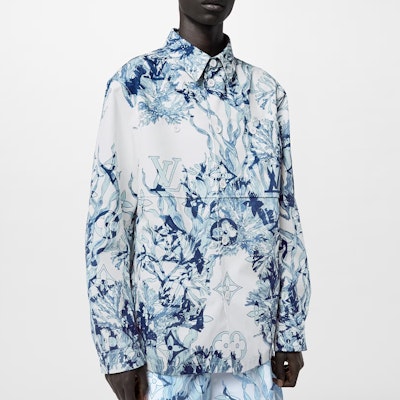 ルイヴィトン SS23 ブルーアルファベットプリント 長袖 ボタンアップシャツ. 1ABNSQ Purchase ルイヴィトン SS23 ブルーアルファベットプリント 長袖 ボタンアップシャツ. 1ABNSQ