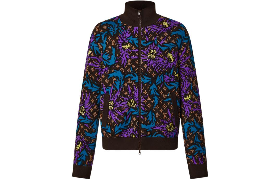LOUIS VUITTON SS23  Floral Zip-Up Jacket Black 1AB6GZ 圖 2