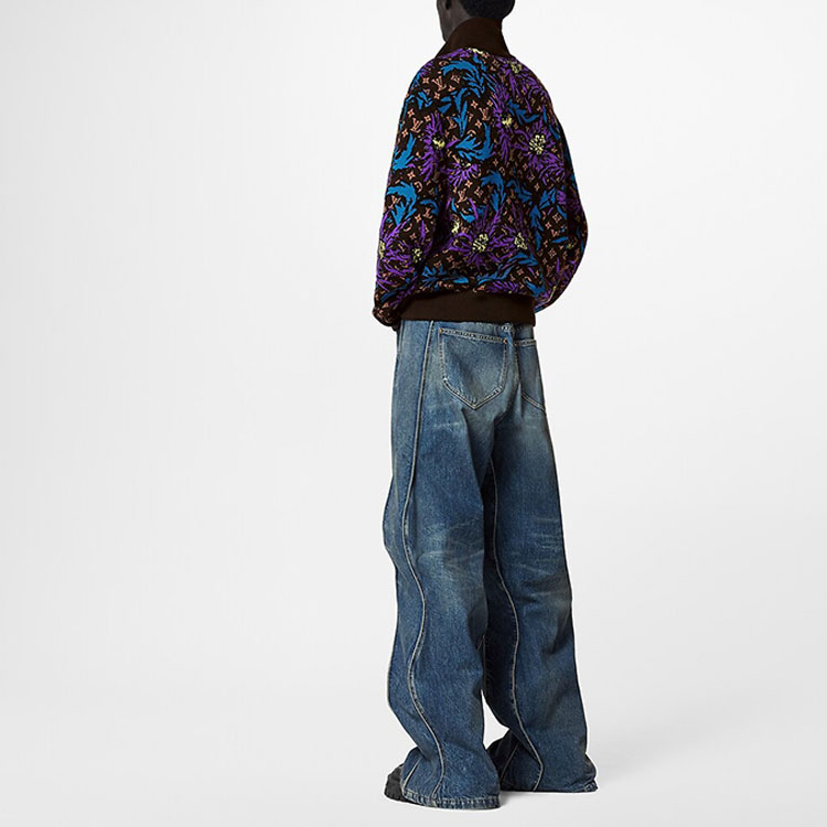 LOUIS VUITTON SS23  Floral Zip-Up Jacket Black 1AB6GZ 圖 5